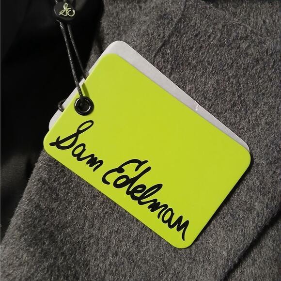 Sam Edelman Women's Wool Blend Peacoat Size 4 Gray Double Breasted Winter Coat - Picture 8 of 12